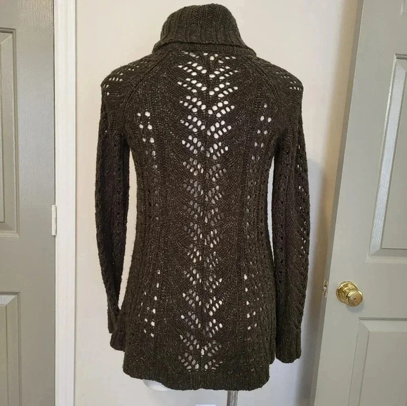 Sleeping on Snow Anthropologie Eldora Linen/Wool Blend Tunic Knit Sweater(XS) - Picture 4 of 7